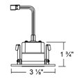 thumbnail image 3 of Nicor Lighting DQR2-AA-10-120-3K-OB 2 in. Square Eyeball LED Downlight, Oil Rubbed Bronze - 3000K, 3 of 4