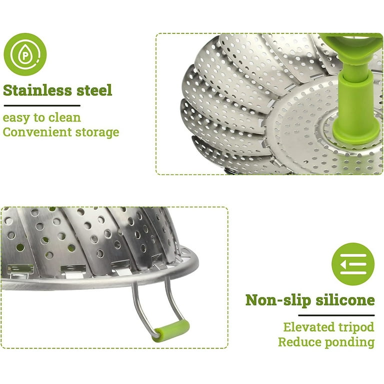Stainless Steel Folding Steamer Rack For Household Steamer