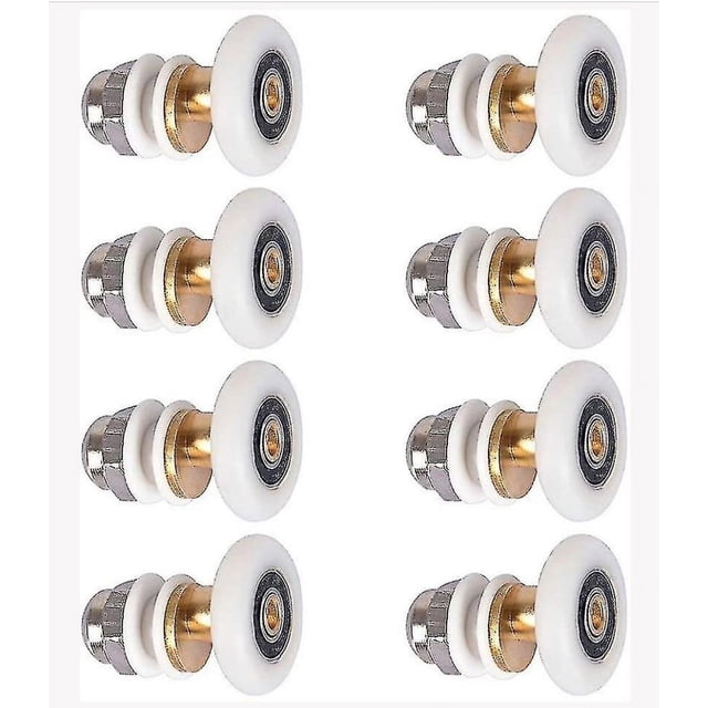 Sliding Shower Door Roller Wheels, 8PCS 23mm Replacement Set for Smooth Door Movement