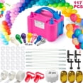 thumbnail image 2 of Balloon Pump,117 PCS Electric Balloon Blower 110V 600W Portable Dual Nozzles Electric Balloon Pump with 12 ft Table Balloon Arch Kit Electric Balloon Air Pump Electric Balloon Inflator with 60 PCS, 2 of 7