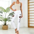 thumbnail image 2 of Women's Leggings Football Graphic Print 4-Way Stretch Active Workout Pants for Running Casual, 2 of 6