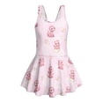 thumbnail image 6 of DISNIMO Cartoon Dinosaur Printed Girls' Sleeveless Swimsuits One Piece Quick Dry Swimwear with Skirt Hawaiian Summer Swim Dress Size 7-8, 6 of 8