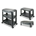 thumbnail image 3 of Alera ALEU3N1BL 21.63 in. x 13.75 in. x 24.75 in. 3 Shelves 1 Drawer Plastic Cart/Stand - Black/Gray, 3 of 5