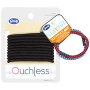 Goody Ouchless Black Thick Elastics, 10 Pack