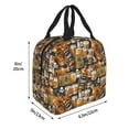 thumbnail image 2 of Yiaed Vintage Bottles Print Insulated Lunch Bag Reusable Cute Tote Lunch Box, Leakproof Cooler Lunch Bags for Work Office Travel School Picnic, 2 of 5