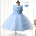 thumbnail image 2 of Edvintorg 6M-4Y Toddler Baby Dress Clearance Princess Birthday Party Skirt Little Girls Bowknot Flower Sleeveless Dresses Kids Dresses For Girls 7M-3Y, 2 of 4