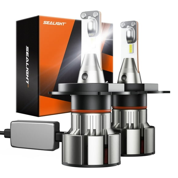 Bombillas SEALIGHT H4/9003/HB2, 36000 LM, 6000 K, luz blanca diurna