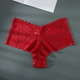 thumbnail image 4 of GHSOHS Womens Underwear Thongs Seamless Thongs Womens Thongs Underwear Womens Plus Size Underwear Lace Panties Stretch Soft Ladies Hipster Briefs Underwear Lady Underwear Red Panty No Show Thong,4XL, 4 of 4