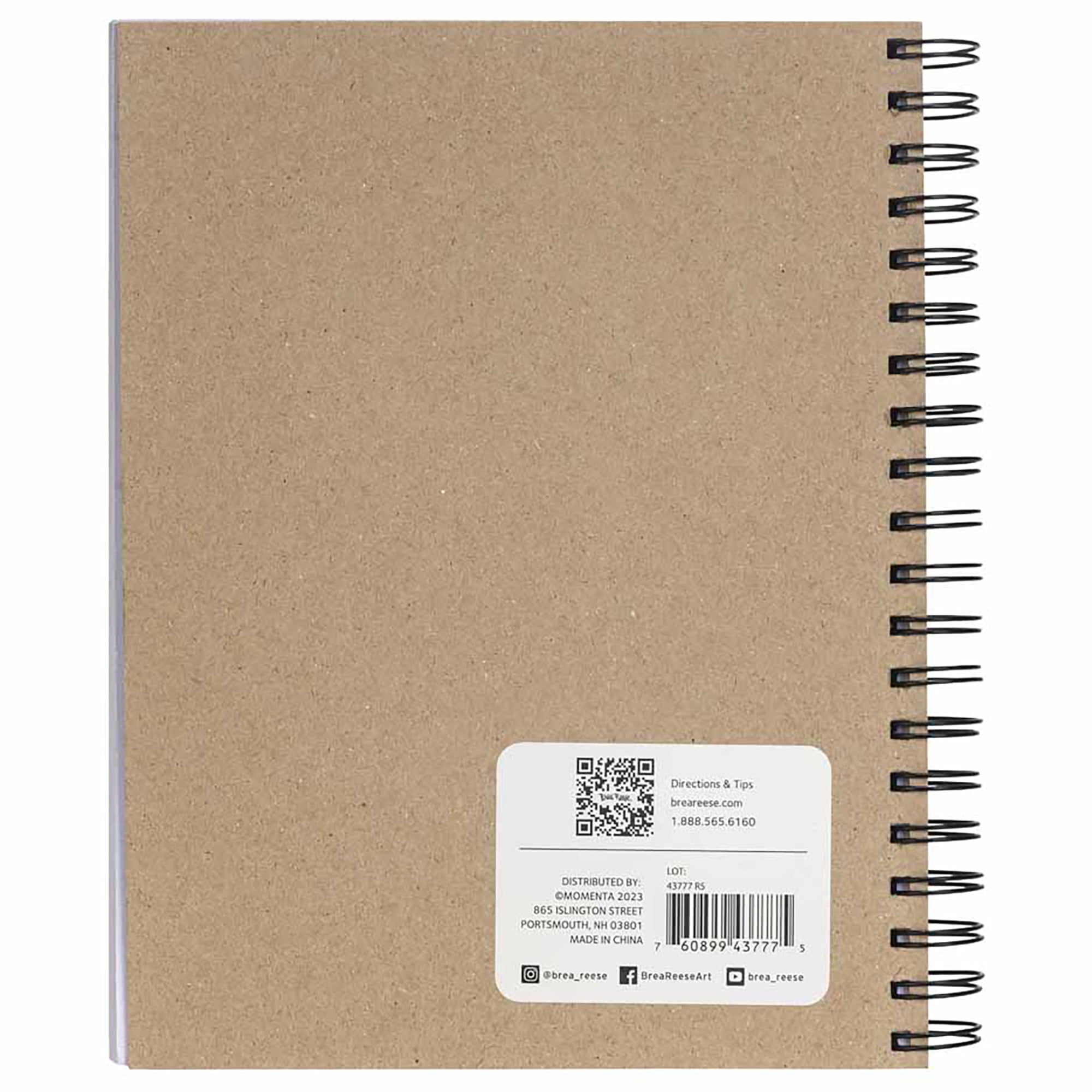 Brea Reese: Mixed Media Paper Pad 60 Sheets - 7x10" - 98 lb, Acid-Free, Layering & Collaging, Compact & Spiral-Bound, Easy Use, Adult Art Supplies