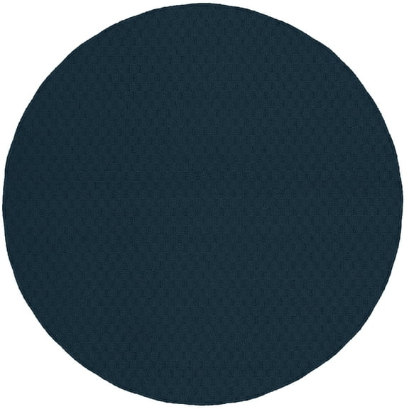 Garland Rug Town Square Navy Round Indoor Area Rug, 5' x 5'