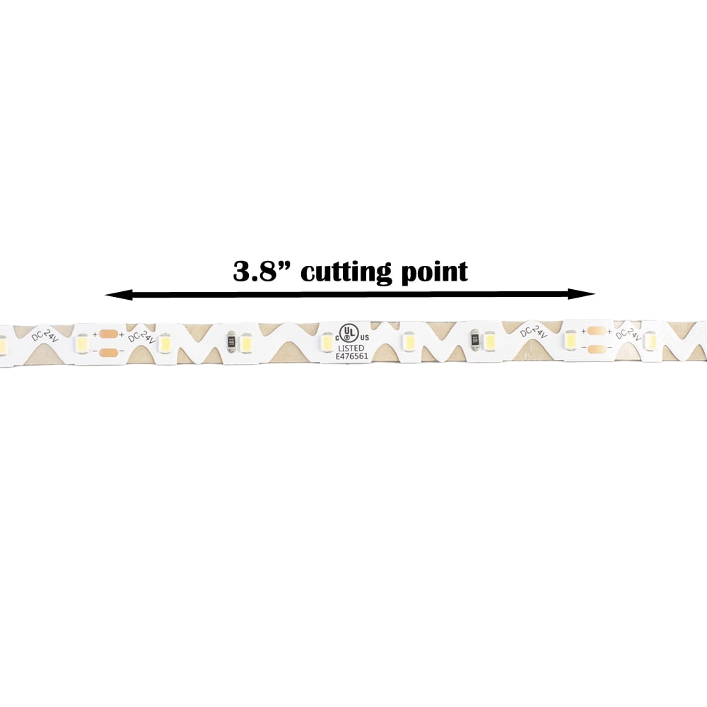 24v S shape LED Strip light zig zag pattern angle turning non-waterproof 5000K pure white for sign project hobby power supply driver not included