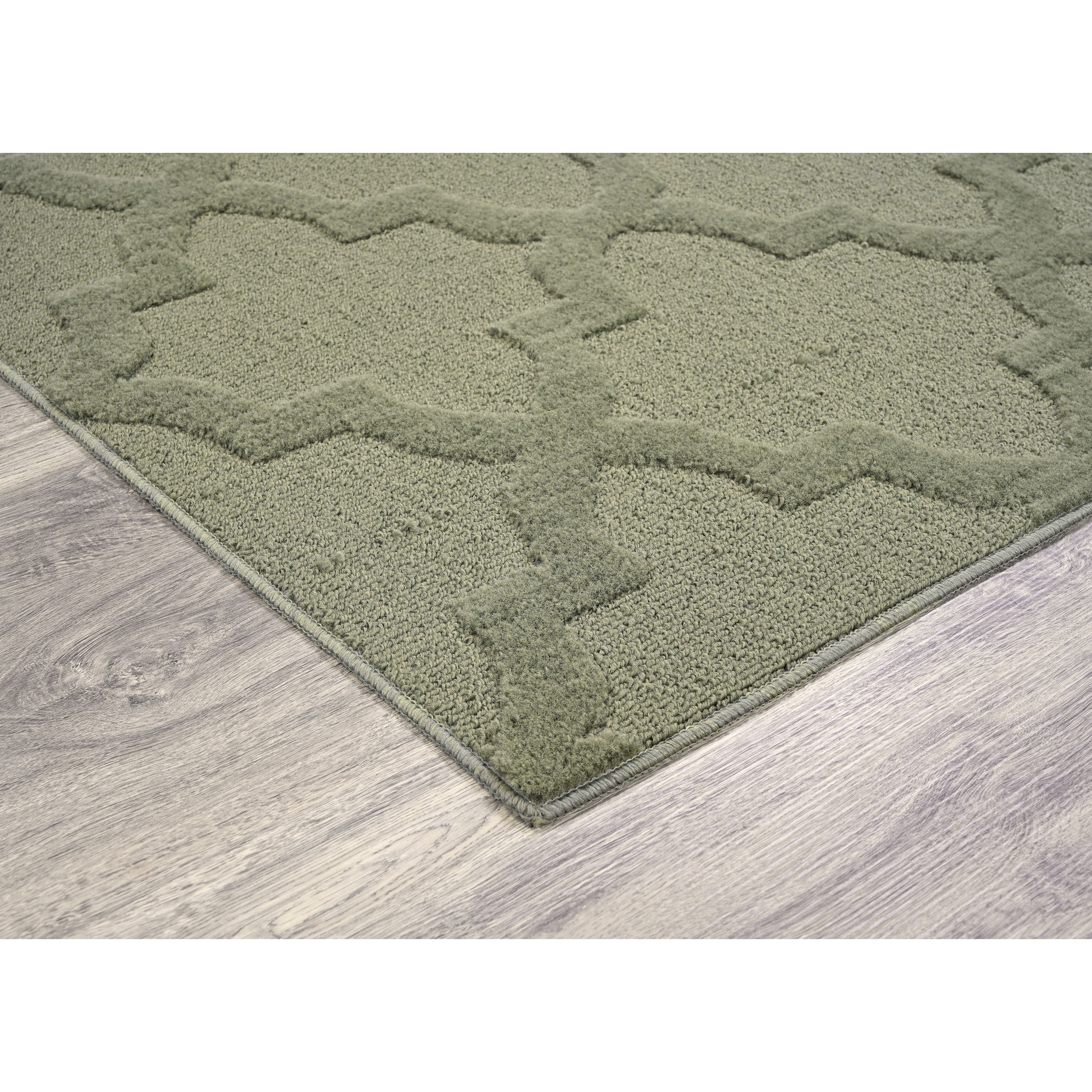 Garland Rug Quatro Polypropylene Sage Indoor Area Rug, 4' x 6'