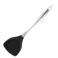 thumbnail image 2 of ziyahi Solid Turner Silicone Cooking Spatula Stainless Handle Heat Resistant Kitchen Utensil, Solid Turner, 2 of 7