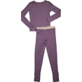thumbnail image 3 of Hanes Girls' X-Temp Thermal Set - Viola Bows - XS, 3 of 3