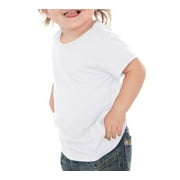 Kavio IJC0432 Infants Crew Neck Short Sleeve Tee-White-6M