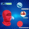 thumbnail image 2 of Máscara facial Ski Mask Achiou Summer Balaclava con protector UV, color rojo, 2 of 6