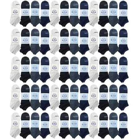 

240 Pair Yacht & Smith Low Cut Socks Thin Comfortable Lightweight Breathable Wholesale Bulk Sport Socks (ASST COLORS Womans)