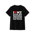 thumbnail image 3 of I Love My Super Hot Beautiful Girlfriend T-Shirt Cotton Crew Neck Short Sleeve Casual Classic Graphic Tee for Men Comfortable Versatile Everyday Wear, 3 of 6