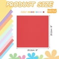 thumbnail image 2 of Uxcell 100Pcs Papel de Cartulina de Colores, 8 x 8 Pulgadas Papel de Origami Multicolor para Suministros de Arte en Papel, Pintura en Papel, Álbumes de Recortes, Manualidades en Papel, 2 of 6