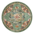 thumbnail image 3 of Unique Loom Penrose Collection Area Rug - Alexis (6' 1" Round Green/Black), 3 of 7