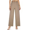 thumbnail image 3 of WHLBF Pants for Women Fashion Detail Wide Leg Jeans Vintage Pocket Low Loose Denim Long Pants Beige S, 3 of 7