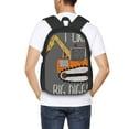 thumbnail image 4 of Fotbe I Like Big Digger Mochila para Hombre y Mujer - Tela Oxford 600D Resistente - Mochila Impermeable de Gran Capacidad para Escuela, Viajes y Senderismo, 4 of 6