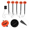 thumbnail image 4 of Luces de calabaza de Halloween con 5 luces LED para exteriores, marcadores para caminos, patios, casas, jardines, fiestas, decoración al aire libre., 4 of 7