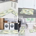 thumbnail image 6 of Kitchen Rugs and Mats Non Skid Washable Yellow Blue Dalia Floral Kitchen Mat and Rug Set,Floor Cushion Absorbent Rug,Rubber Backed Area Rugs for Kitchen Laundry, 6 of 7