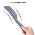 thumbnail image 2 of de Peinado Antiestático Curvo de Peluquero de Corte de cabellero de Parte Plana Resistente Al Calor - Gris Salvador Peine de corte de pelo profesional, 2 of 7