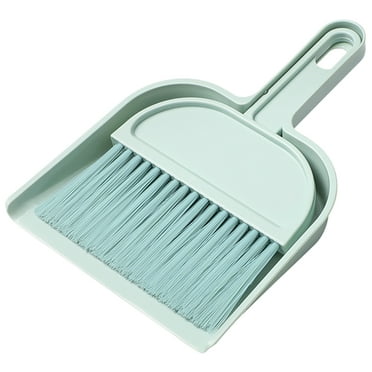 1 Set Portable Mini Broom and Dustpan with Hanging Hole Small Cleaning Brush and Pan