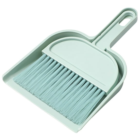 1 Set Portable Mini Broom and Dustpan with Hanging Hole Small Cleaning Brush and Pan