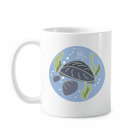 

Deep Ocean Planktonic SeaGrass Mug Pottery Cerac Coffee Porcelain Cup Tableware