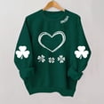 thumbnail image 3 of Otqutp Girls Boys St Patricks Day Shirts Unisex Kids Irish Shamrock Clover Print Sweatshirt Long Sleeve Crewneck Casual Basic Tops, 3 of 3