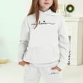 thumbnail image 2 of Afdoent Kid Girls Clothes Winter Hoodie And Joggers Comfy Casual With Stylish Print For Toddler To Teen 10-11 Years, 2 of 4