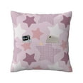 thumbnail image 2 of LNWH Pink Star Texture Abstract Throw Pillow Covers, Square Soft Linen Decorative Pillow Cases, 20"x20", 2 of 8