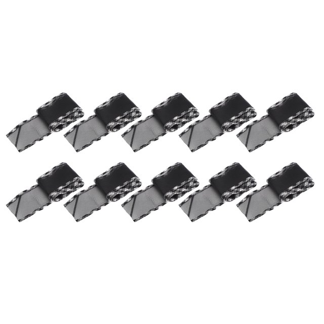 Cinta de borde de 10 yardas Tullle de poliéster para accesorios de ropa DIY tocado cabello 2.6 pulgadasNegro-C1