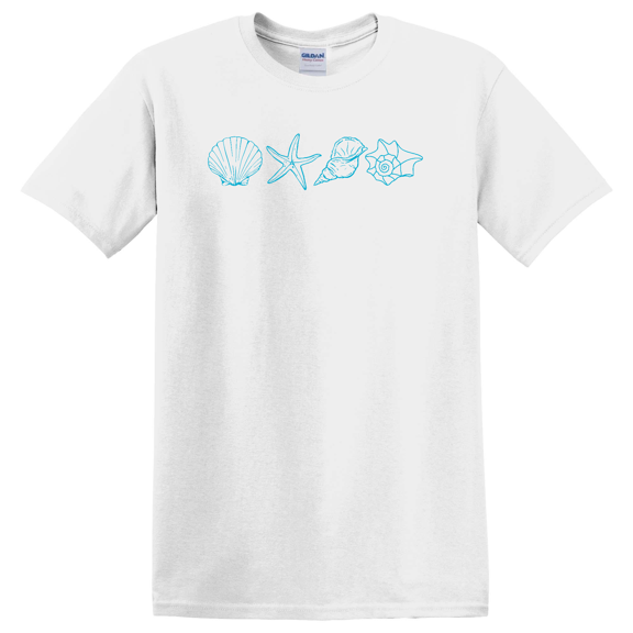 SeaShell Preppy Beach n Girls Coastal Aesthetic Over d Ocean Lover SeaShell Trendy Sunshine T-shirt