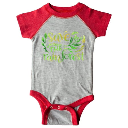 

Inktastic Save the Rainforest in Green with Leaves Gift Baby Boy or Baby Girl Bodysuit