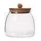 thumbnail image 5 of 3PCS Wooden Lid Glass Sealed Jar Food Container Tea Candy Kitchen Storage Bottle Jar Large Capacity, 5 of 5