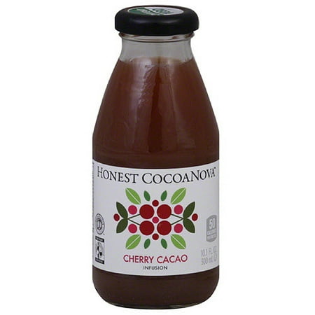 Honest CocoaNova Cacao Cherry Infusion Cocoa Drink, 10.1 oz, (Pack of 15)