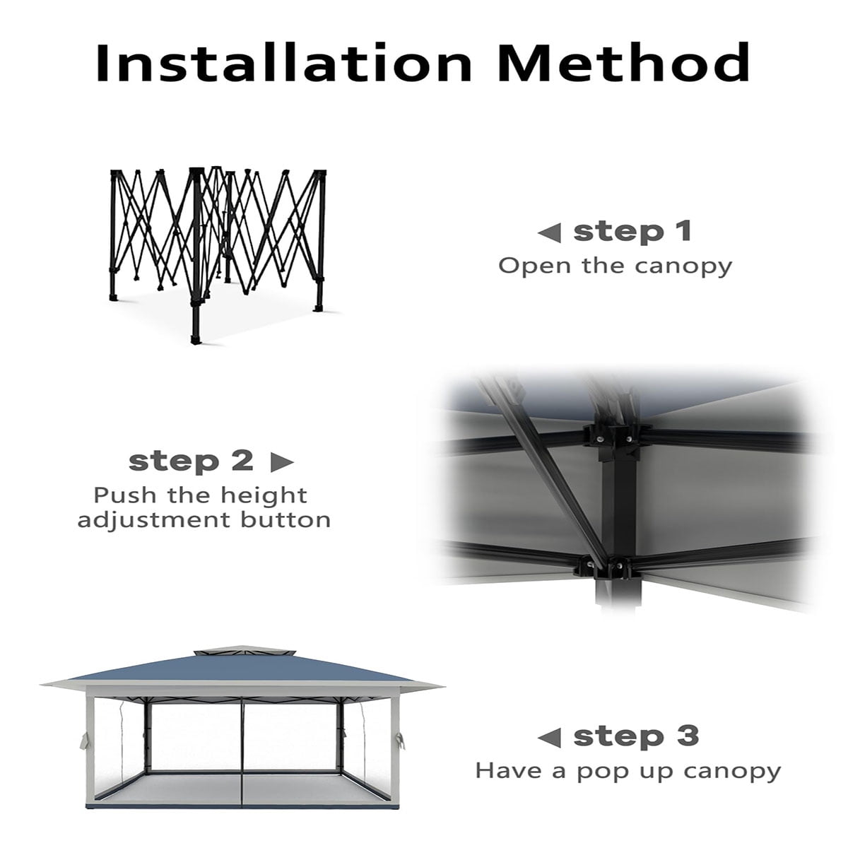 Soonbuy 13x13 Outdoor Gazebo,Canopy Tent with Mosquito Netting,Outdoor Gazebo for Backyard & Patio Furniture