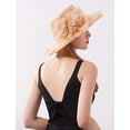 thumbnail image 4 of Womens Church Derby Sun Hat Wedding Tea Party Dress Bowler Hat, 4 of 5