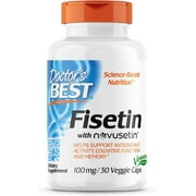 Doctor's Best Fisetin featuring Novusetin - 100 mg - 30 Veggie Caps Pack of 4