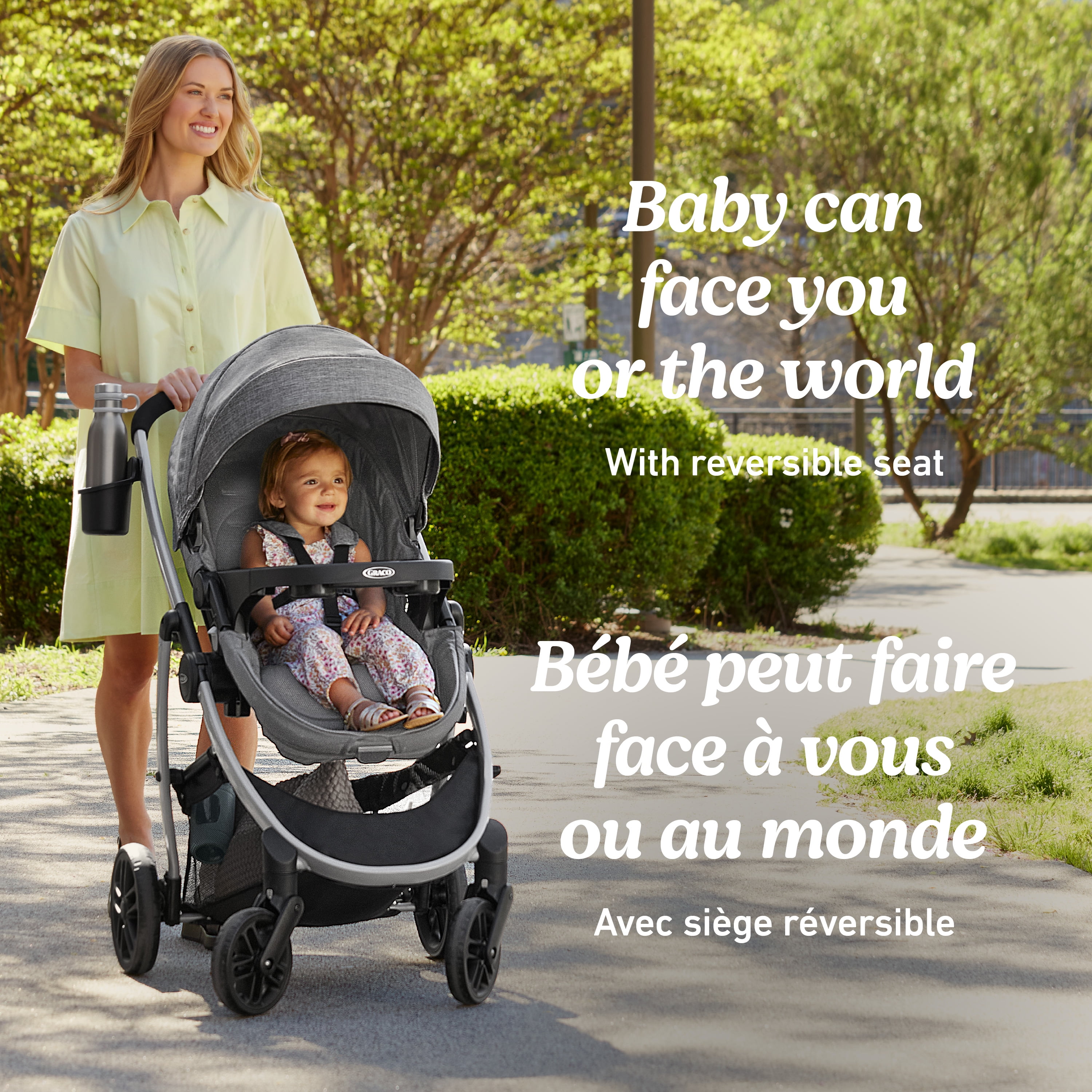 Graco Modes Pramette Travel System, 3-in-1 Baby Stroller and Infant Car Seat Combo, Rear-Facing from 1.8-16 kg (4-35 lb)