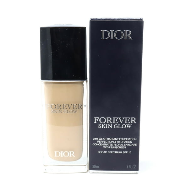 Dior Forever Skin Glow Hydrating Foundation 1.0oz 1.5W Warm/Glow SPF 15 New