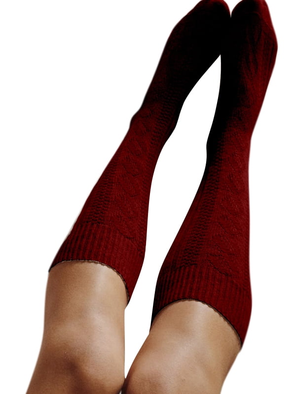 Qtymom Qtymom Women Cable Knit Extra Long Boot Socks Over Knee