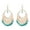 Green, variant on 1 Pair Women Hook Earrings Vintage Ethnic Style Exaggerated Hollow Out Beads Waterdrop Shape Bohemian Ear Decoration Jewelry Vacation Earrings Hanging Earrings