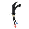 thumbnail image 7 of 9in Black Single Lever Bathroom Faucet One Hole Installation - Non-Metallic One Handle RV  Tub Spout, 7 of 7