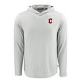 thumbnail image 2 of Men's Cutter & Buck Gray Cleveland Guardians Coastline Epic Comfort Recycled Eco Hoodie Long Sleeve T-Shirt, 2 of 3