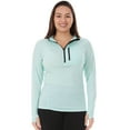 thumbnail image 5 of Women's 1/4 Zip Merino Sun Hoodie - Microweight, 5 of 10